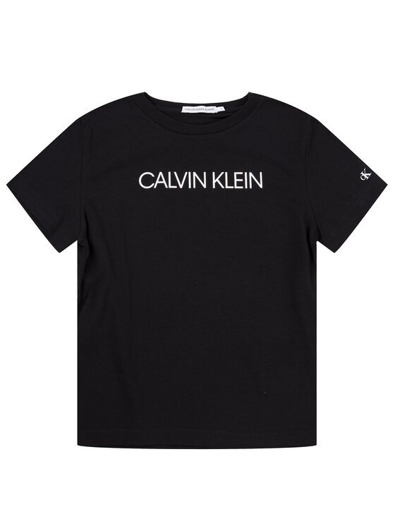 Calvin Klein Jeans Tricou Institutional SS IB0IB00347 Alb Regular Fit