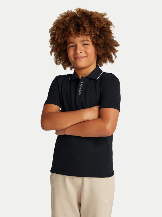Calvin Klein Jeans Tricou polo Embro Logo IB0IB02370 Regular Fit