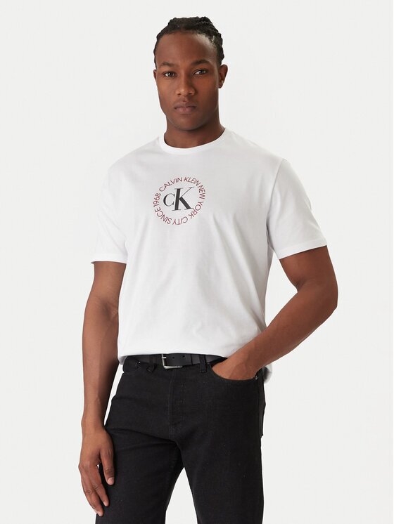 Calvin Klein Jeans Tricou Word Circle Graphic LV14RE816G Regular Fit