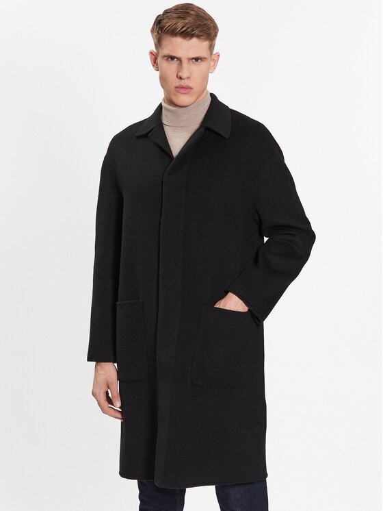 Calvin Klein Palton de lână K10K111601 Regular Fit