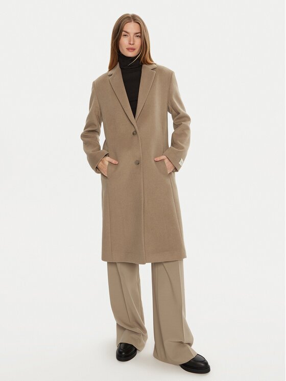 Calvin Klein Palton de lână K20K207701 Regular Fit