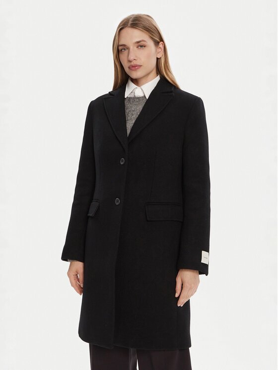 Calvin Klein Palton de lână LV044D558G Slim Fit