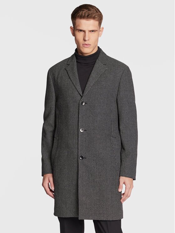 Calvin Klein Palton de lână Statement K10K109952 Regular Fit