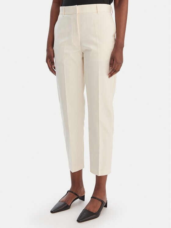 Calvin Klein Pantaloni chino LV044B916G Écru Regular Fit