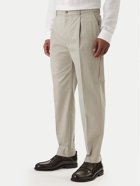 Calvin Klein Pantaloni chino LV04LE612G Tapered Fit
