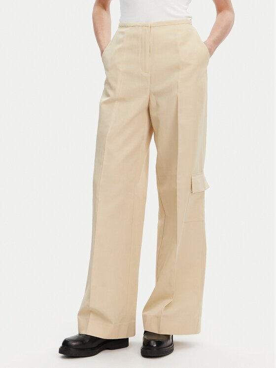Calvin Klein Pantaloni din material K20K208168 Wide Leg