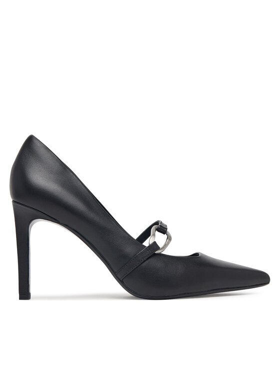 Calvin Klein Pantofi cu toc subțire Ess Stiletto 90 Hdw Lth HW0HW03303