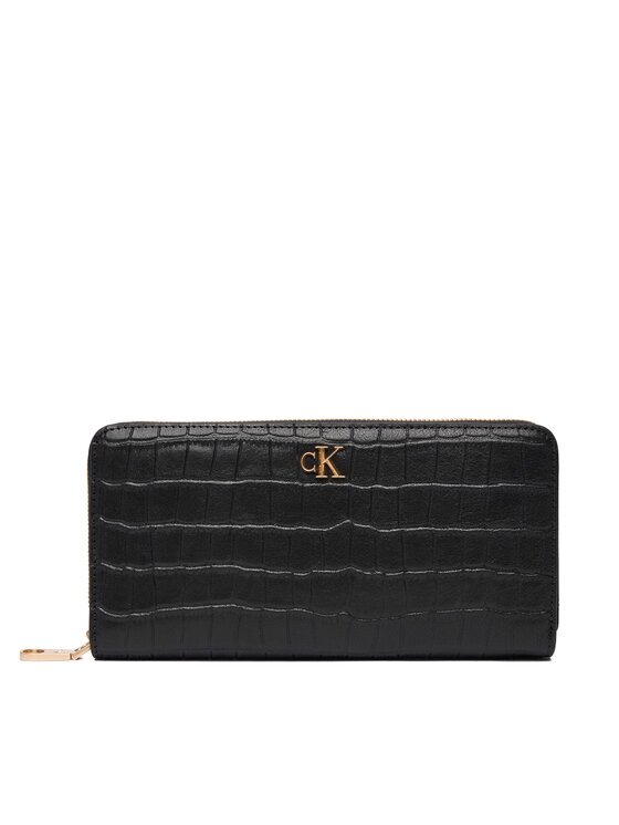 Calvin Klein Portofel Ck Croc Long Zip Around LV04F1096G
