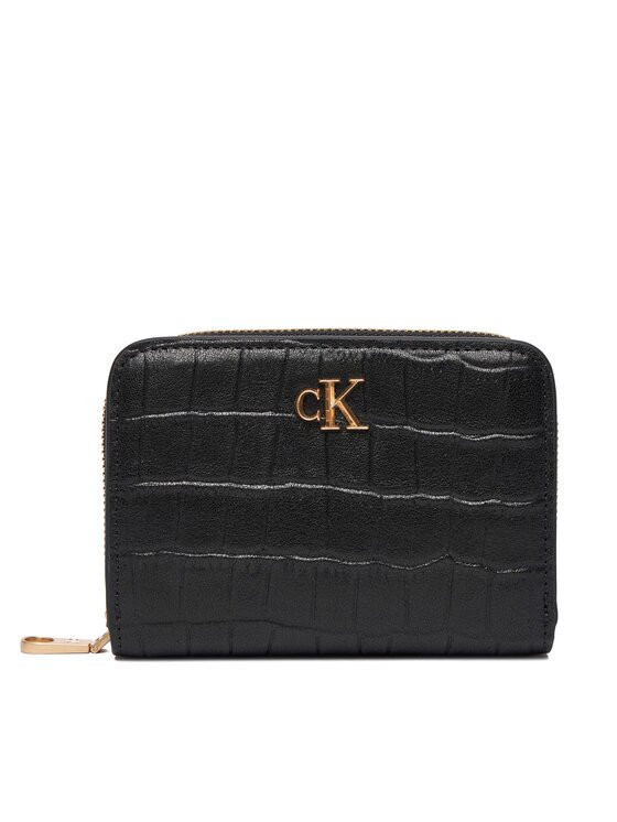 Calvin Klein Portofel Ck Croc Medium Flap Zip Around LV04F1095G