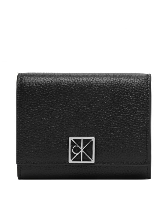 Calvin Klein Portofel Emblem Hw Pebble Trifold W/Zip LV04F1128G