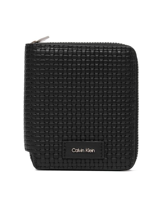 Calvin Klein Portofel Embossed Woven Zip Billfold LV04D1112G