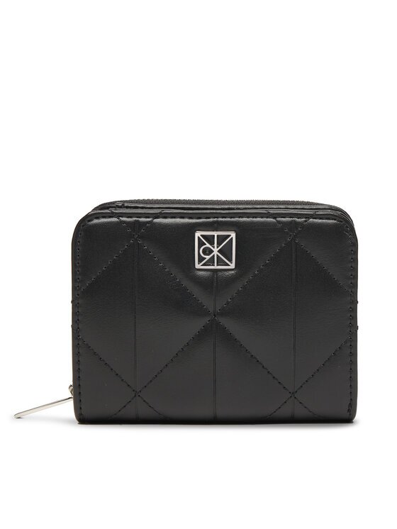 Calvin Klein Portofel Quilted Flap Zip Around LV04F1124G