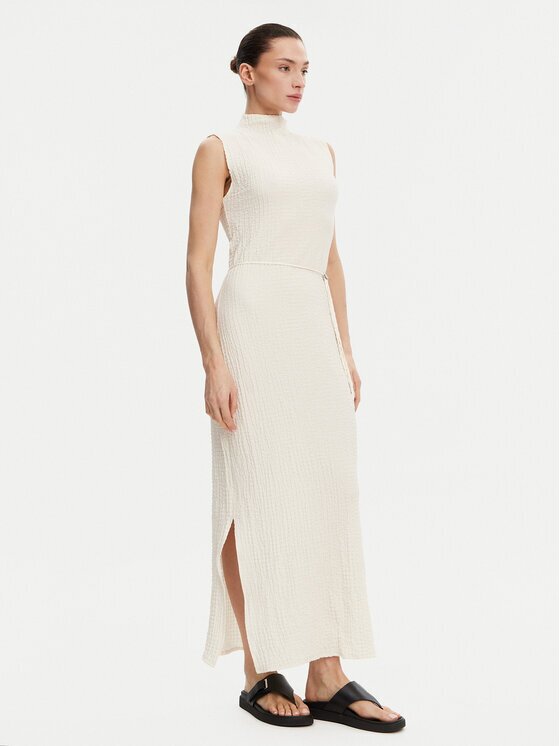 Calvin Klein Rochie de vară K20K208304 Écru Slim Fit