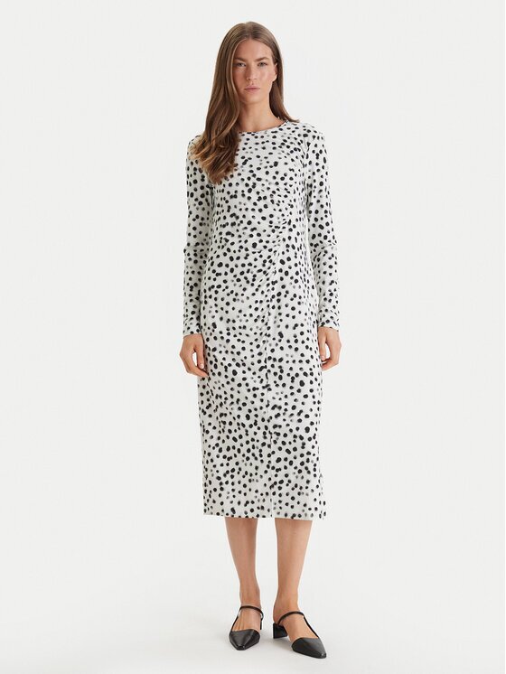 Calvin Klein Rochie de zi LV044E212G Écru Slim Fit