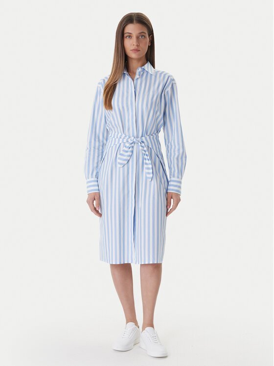 Calvin Klein Rochie tip cămașă Yarndye LV044F032G Regular Fit