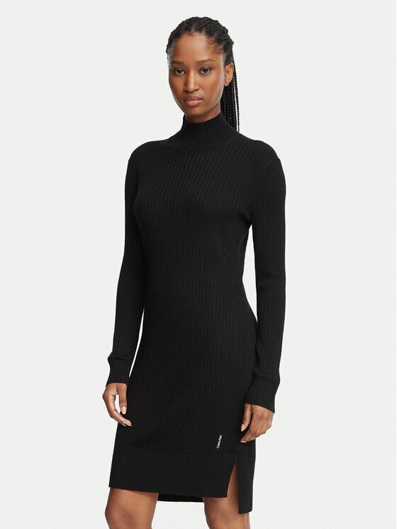 Calvin Klein Rochie tricotată LV044H362G Slim Fit