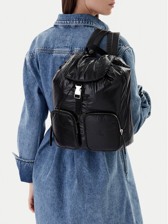 Calvin Klein Rucsac Pocket Nylon Flap Backpack LV04F3406G