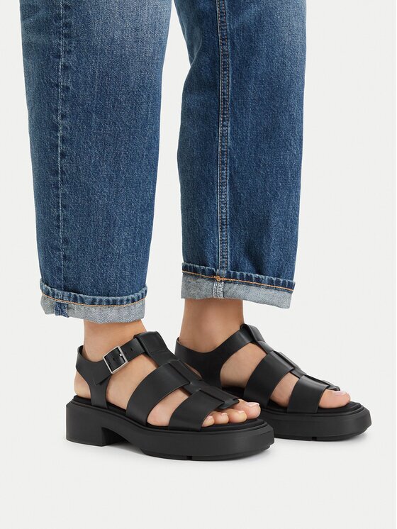 Calvin Klein Sandale Chunky Sandal Fisherm Lth HW0HW02904
