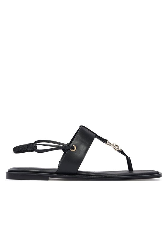 Calvin Klein Sandale Round Flat Sndl Thong Lth Hdw HW0HW02926