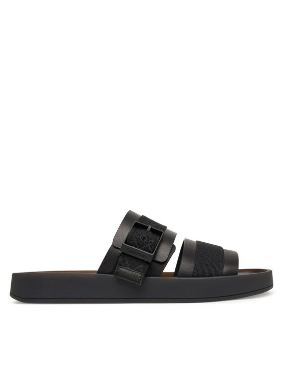 Calvin Klein Şlapi Ergon Buckle Sandal Wb Lth Aop HM0HM02096