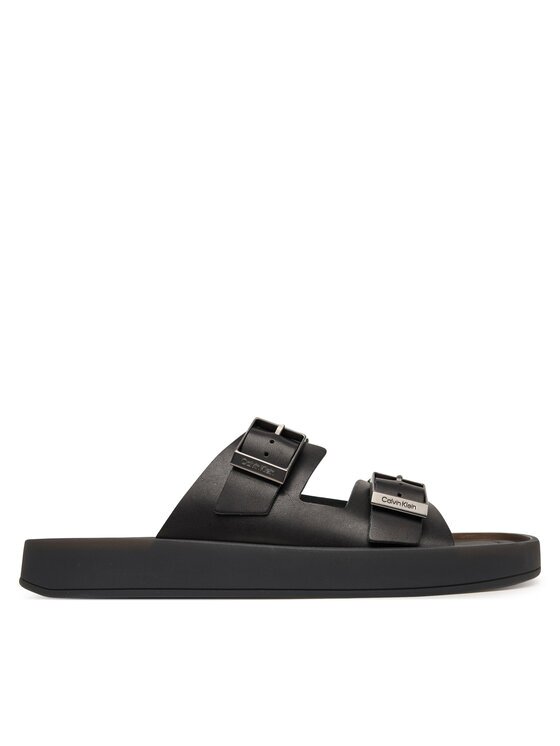 Calvin Klein Şlapi Ergon Double Bar Sandal Lth HM0HM02097