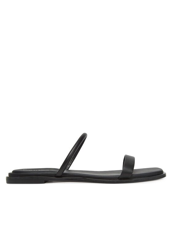 Calvin Klein Şlapi Flat Sandal Squared 2-Bar Lth HW0HW02532