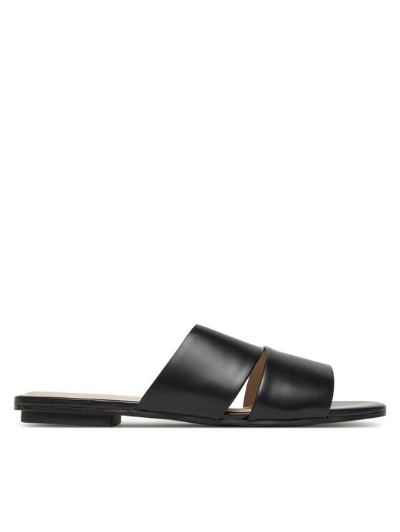 Calvin Klein Şlapi Flat Slide - Lth 2 Straps HW0HW02365