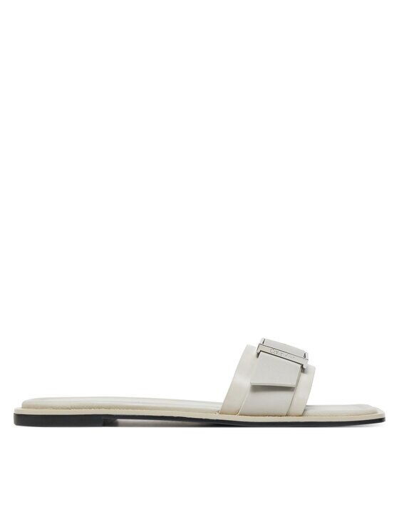 Calvin Klein Şlapi Flat Slide W/Buckle - Lth HW0HW02490