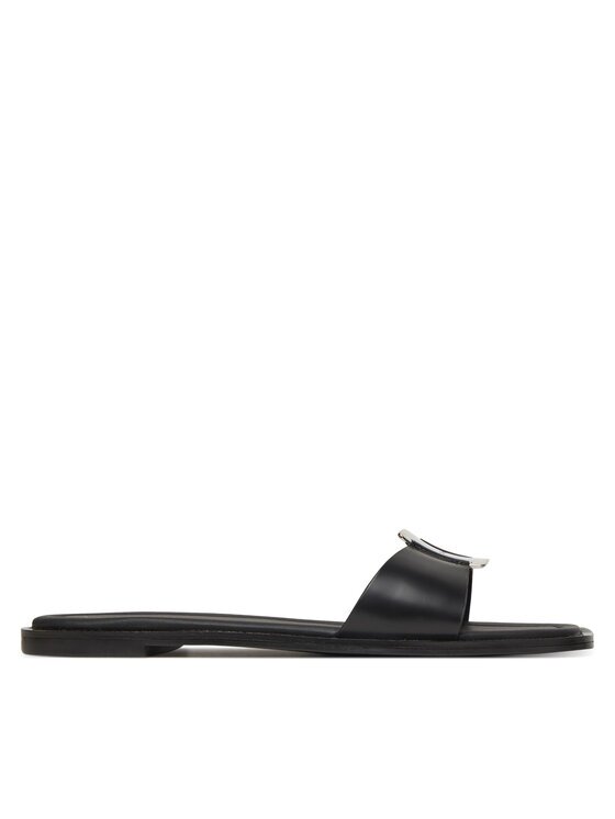 Calvin Klein Şlapi Flat Slide W/Ck Hw Big - Lth HW0HW02482