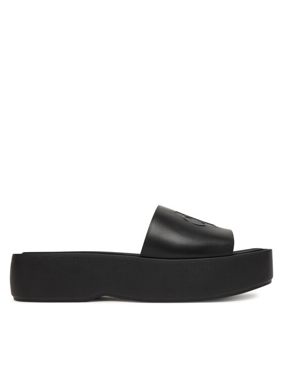 Calvin Klein Şlapi Flatf Sndl Lth Mg HW0HW03026