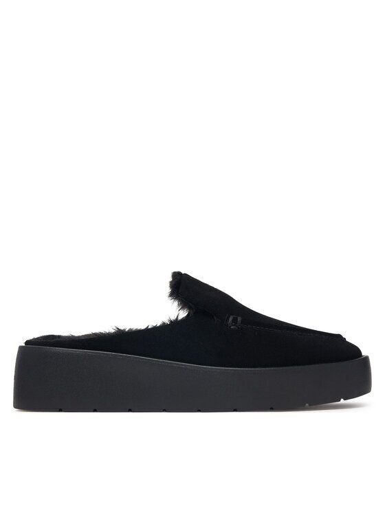 Calvin Klein Şlapi Flatform Mule Suede WL HW0HW03182