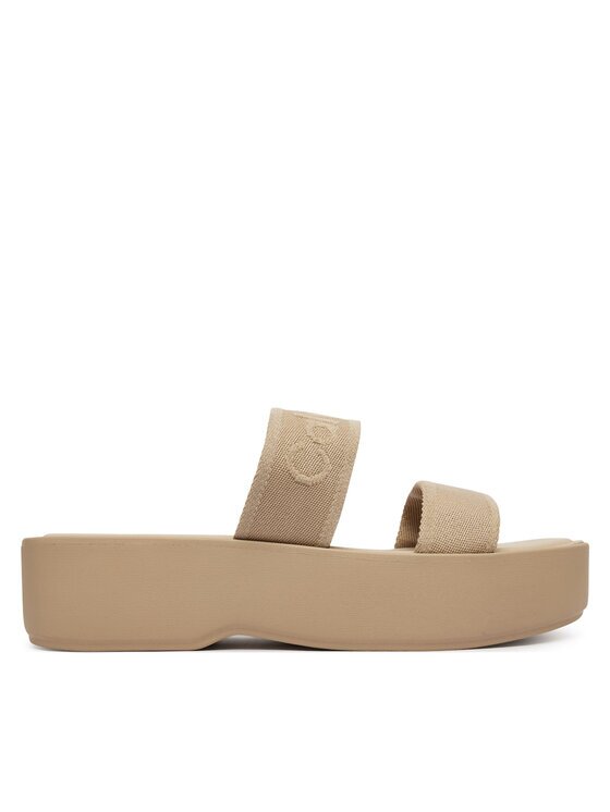 Calvin Klein Şlapi Flatform Sndl Webbing HW0HW02878
