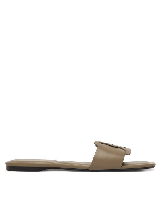Calvin Klein Şlapi Square Flat Sandal Emblem HW0HW03128