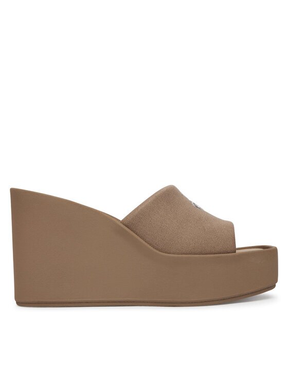 Calvin Klein Şlapi Wedge 70 Sndl Canv Mg HW0HW03134