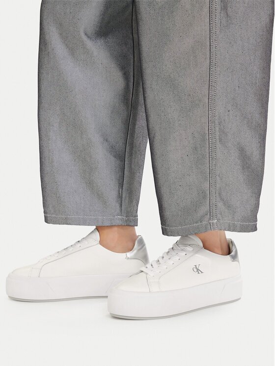 Calvin Klein Sneakers Flatform Lace Up Lth Met YW0YW01929