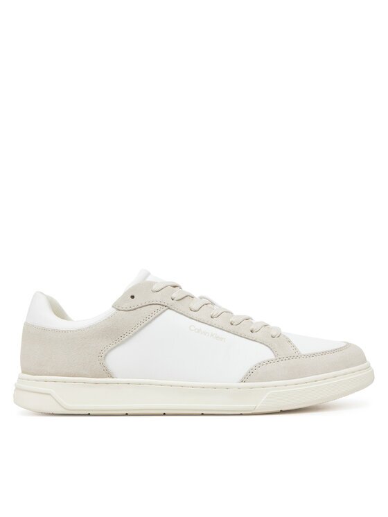 Calvin Klein Sneakers Low Top Lace Up Mix HM0HM01802 Alb