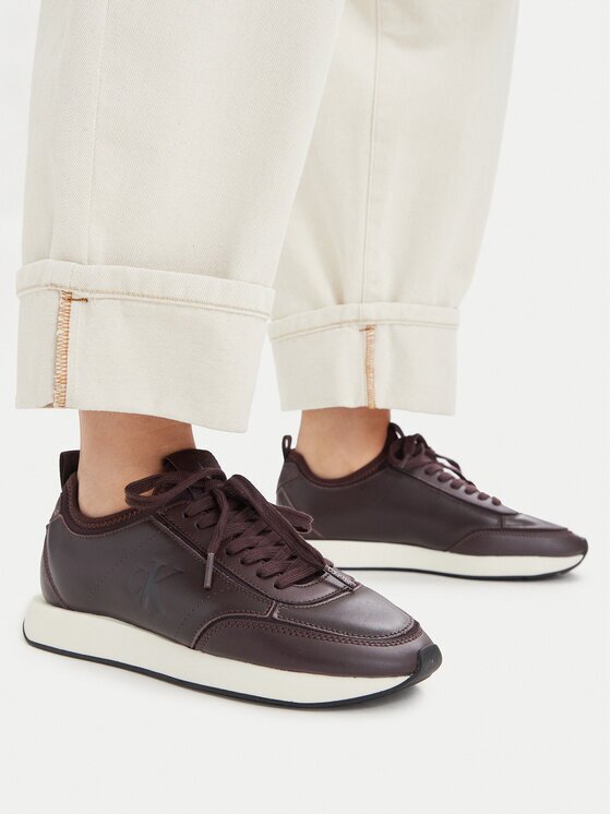 Calvin Klein Sneakers Retro Runner Sock Panl Lth Neo HW0HW03118