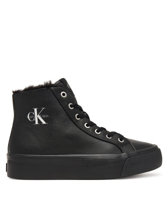 Calvin Klein Sneakers Vulc Flatf Mid Laceup Lth Fur HW0HW03234