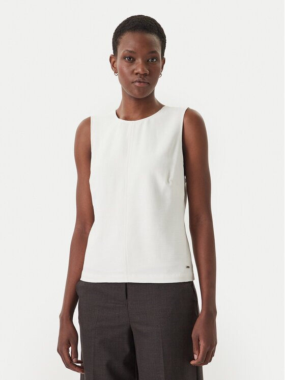 Calvin Klein Top LV044F108G Écru Regular Fit