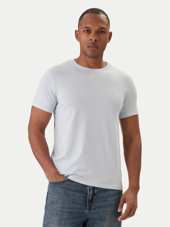 Calvin Klein Tricou LV04LC240G Albastru celest Slim Fit