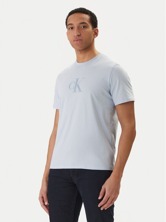 Calvin Klein Tricou LV04RF853G Albastru celest Regular Fit