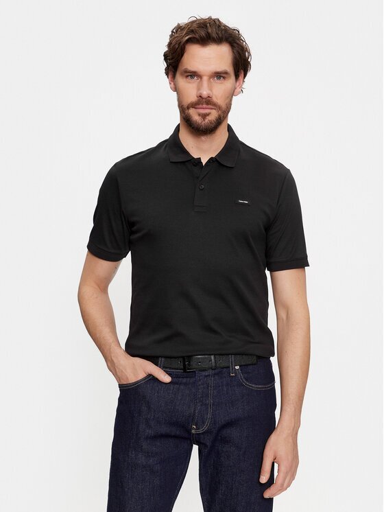 Calvin Klein Tricou polo Smooth Cotton Slim Polo K10K111657 Regular Fit