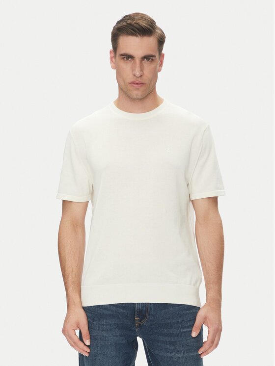 Calvin Klein Tricou Supima LV04LC333G Écru Regular Fit