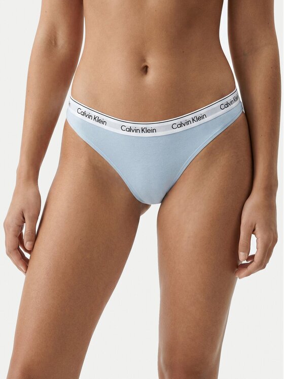 Calvin Klein Underwear Chilot tanga 000QD5043E Albastru celest