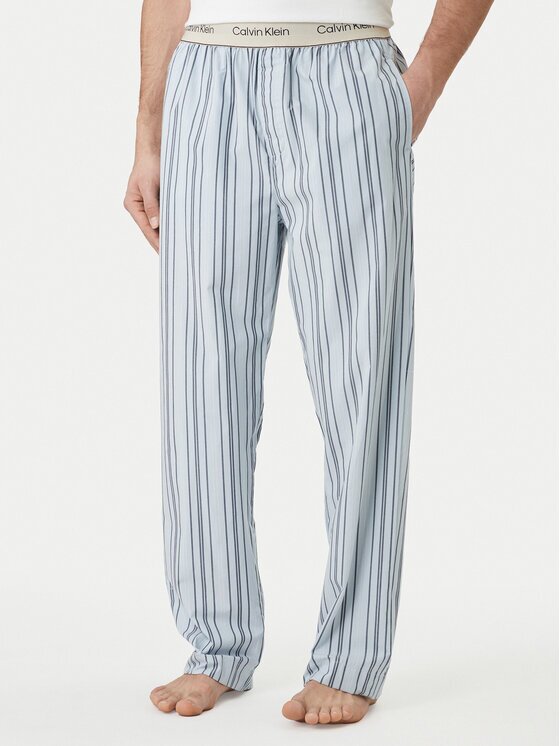Calvin Klein Underwear Pantaloni pijama LV00NM2944 Albastru celest Regular Fit