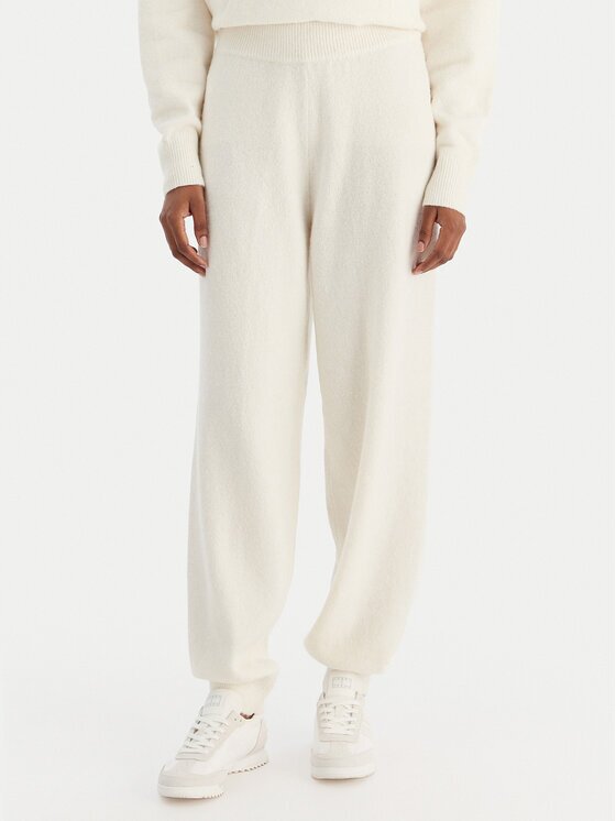 Calvin Klein Underwear Pantaloni trening LV00QS7569 Écru Regular Fit