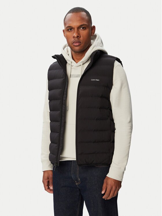Calvin Klein Vestă elegantă Classic LV04LG504G Regular Fit