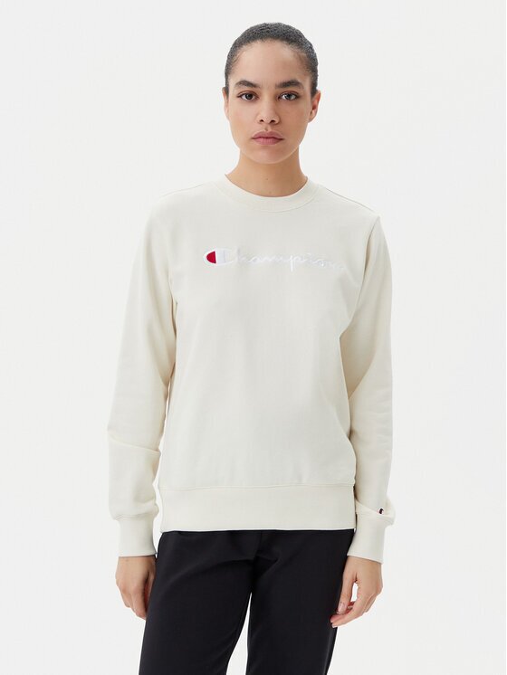 Champion Bluză 117752 Écru Regular Fit