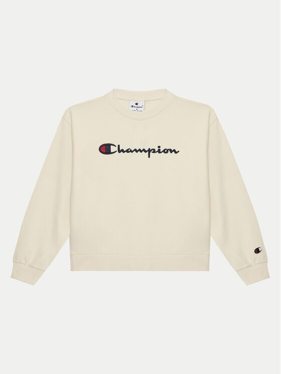 Champion Bluză 405086 Écru Regular Fit