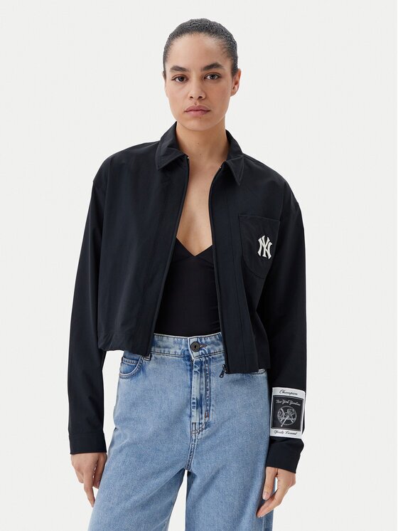Champion Jachetă cămașă 117976 Negru Regular Fit